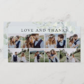 Eucalyptus Love and Bedankt Photo Wedding (Voorkant / Achterkant)