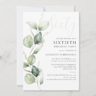 Eucalyptus mam 60e verjaardag kaart