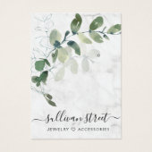 Eucalyptus Marble Earring Jewelry Display Kaart (Voorkant)
