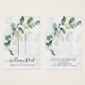 Eucalyptus Marble Hair Clip Jewelry Display Card (Devant & derrière)