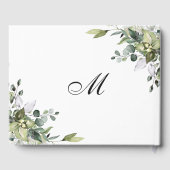 Eucalyptus Mariage d'aquarelle livre d'hôtes (Verso)