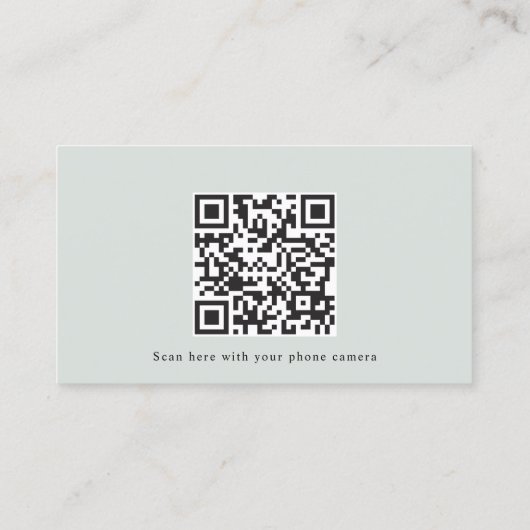 Eucalyptus Mariage de verdure QR Code Cartes RSVP (Dos)