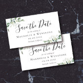 Eucalyptus Mariage Enregistrer La Date Carte Magné