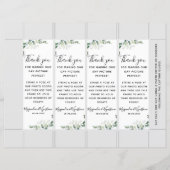 Eucalyptus Mariage Photo Booth Insérer Modèle (Devant)