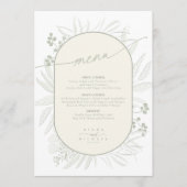 Eucalyptus Mariage Wreath Menu Ivory/Sage ID901 (Devant)