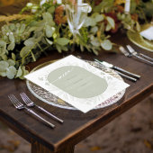 Eucalyptus Mariage Wreath Menu Sage Green ID901
