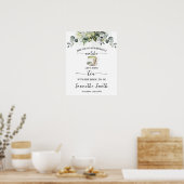 Eucalyptus Matcha Let's have Tea with Bride Poster (Keuken)