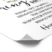 Eucalyptus Matcha Ring Hunt Bridal Shower Game Poster (Hoek)