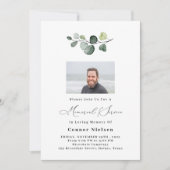 Eucalyptus Memorial Service Invitation (Devant)