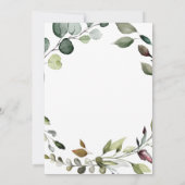 Eucalyptus Memorial Service Invitation (Dos)