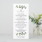Eucalyptus Menu Mariage, Mariage vert (Debout devant)