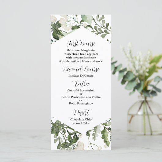 Eucalyptus Menu Modèle pour toute occasion spécial (Debout devant)