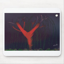 Eucalyptus Middernacht Muismat. Impressionistische Muismat