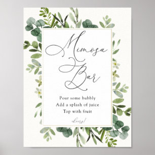 Eucalyptus Mimosa Bar Bord Poster
