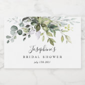 Eucalyptus Mini Sparkling Étiquettes bouteille de (Étiquettes simples)