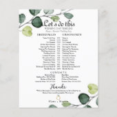 Eucalyptus Minimal Weddenschap Tijdlijn (Achterkant)