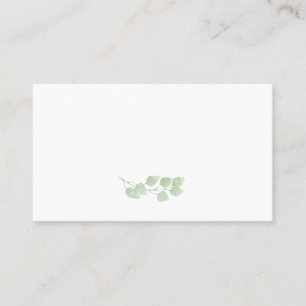 Eucalyptus Minimaliste Plaque Cartes