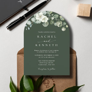 Eucalyptus Minimalistische Greenery Boog Foto Huwe Kaart