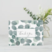 Eucalyptus Modern 2 Bedankkaart (Staand voorkant)