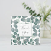 Eucalyptus Modern 2 Bedankkaart (Staand voorkant)