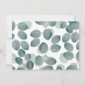 Eucalyptus Modern 2 Bedankkaart (Achterkant)