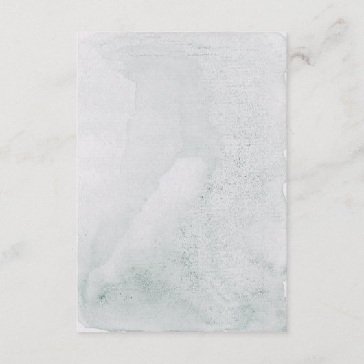 Eucalyptus Modern Eenvoudige Bruiloft Routebeschri Informatiekaartje (Achterkant)