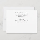 Eucalyptus Modern Flat Weddenschap Hartelijk dank Bedankkaart (Achterkant)