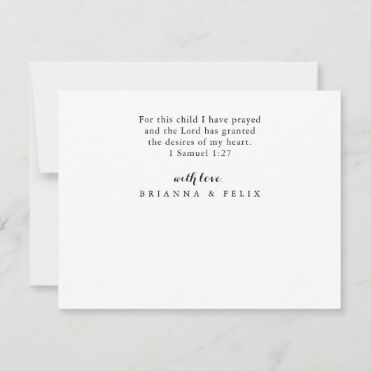 Eucalyptus Modern Flat Weddenschap Hartelijk dank Bedankkaart (Achterkant)