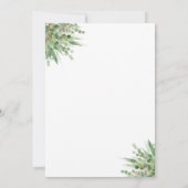 Eucalyptus Moderne Calligrafie GraduPartij Kaart (Achterkant)