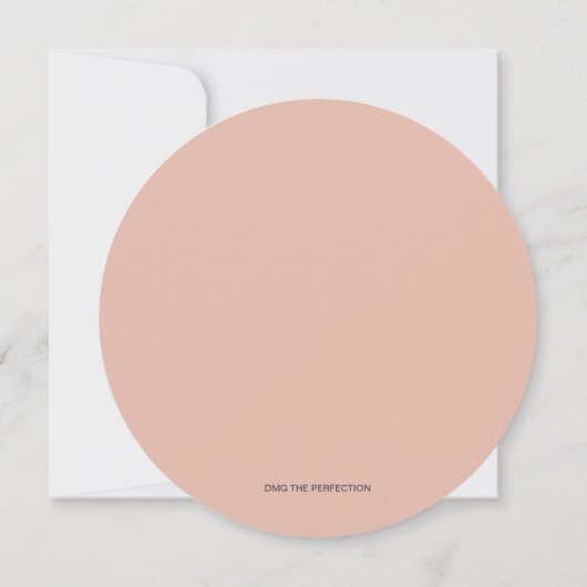 Eucalyptus Moderne Fleurie Circulaire Faire-Part d (Dos)