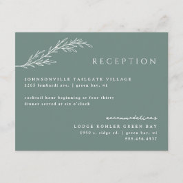 Eucalyptus Moderne Stenciled Botanische Details Informatiekaartje