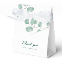Eucalyptus Moderne Trouwgunst Cadeaubox Dank u