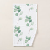Eucalyptus Motif vert (Serviette à main)