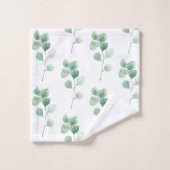 Eucalyptus Motif vert (Gant de toilette)