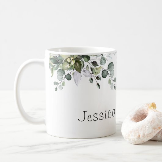 Eucalyptus mug gracieux charme féminin (Avec donut)