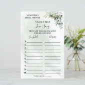 Eucalyptus Name dat lied tweetalige game doucht (Staand voorkant)