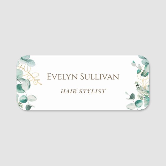 Eucalyptus Name Tag (Voorkant)