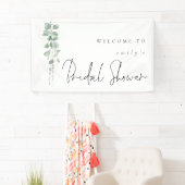 Eucalyptus Name Welkom in Vrijgezellenfeest Spandoek (Insitu)