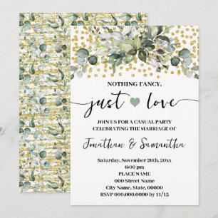 eucalyptus niets Fancy gewoon liefde elopement Kaart