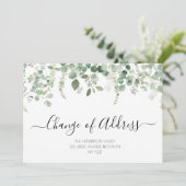 eucalyptus nieuwe adresbewegende aankondiging (Staand voorkant)