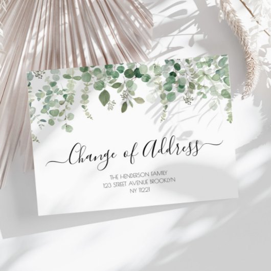 eucalyptus nieuwe adresbewegende aankondiging