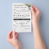 Eucalyptus Note voor het ontvangen van paardenwedd Flyer (Hand)