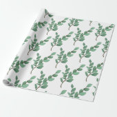 Eucalyptus-omlooppapier Cadeaupapier (Uitgerold)