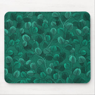 Eucalyptus op groen muismat