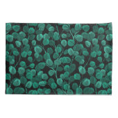 Eucalyptus op zwart kussensloop (Achterkant)