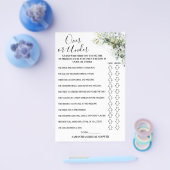 Eucalyptus over of onder Vrijgezellenfeest Flyer (Enkel)