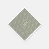 Eucalyptus Pattern Green ID901 Servet (Hoek)