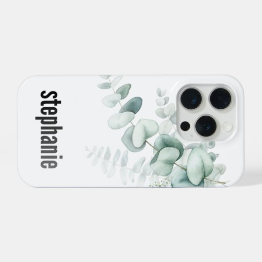 Eucalyptus Pattern iphone Case Hoesje (Achterkant horizontaal)