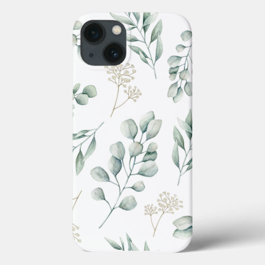 Eucalyptus Pattern iphone cover (Achterkant)