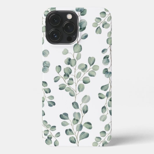 Eucalyptus Pattern iphone cover  Hoesje (Achterkant)